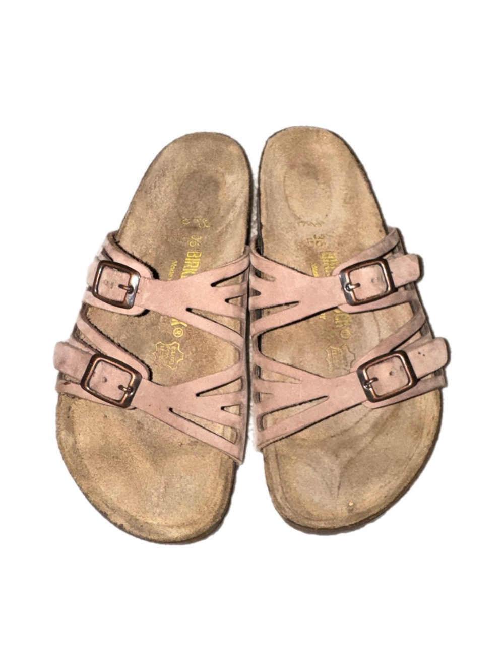 Women’s Birkenstock Granada soft pink nubuck sandals size 36 EU